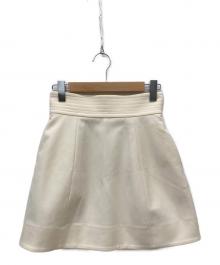 CLANE（クラネ）の古着「WIDE BELT CONSTRUCTIVE MINI SKIRT」｜アイボリー