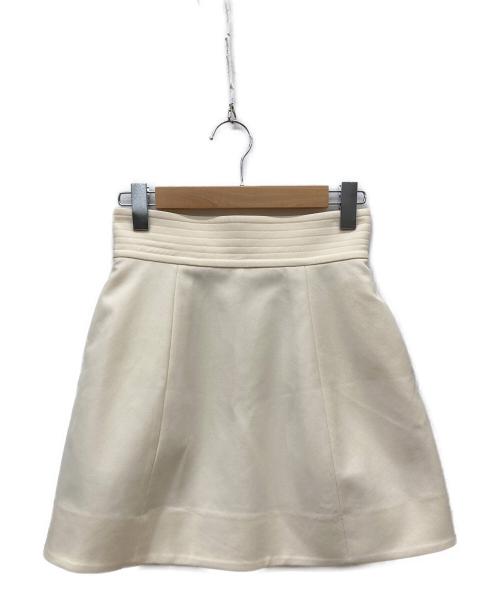 CLANE（クラネ）CLANE (クラネ) WIDE BELT CONSTRUCTIVE MINI SKIRT アイボリー サイズ:SIZE 1の古着・服飾アイテム