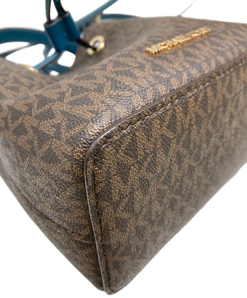 MICHAEL KORS（マイケル・コース）MICHAEL KORS (マイケル・コース) 2WAYショルダーバッグ ブラウン×ブルー サイズ:-の古着・服飾アイテム