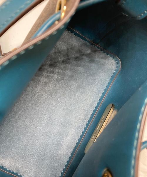 MICHAEL KORS（マイケル・コース）MICHAEL KORS (マイケル・コース) 2WAYショルダーバッグ ブラウン×ブルー サイズ:-の古着・服飾アイテム