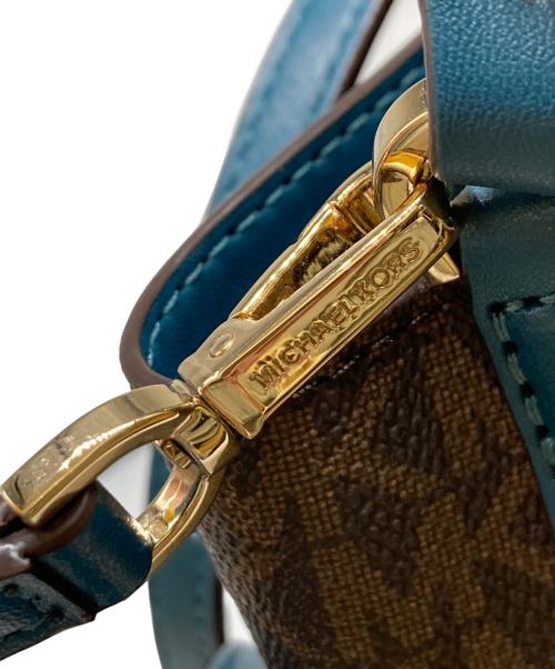 MICHAEL KORS（マイケル・コース）MICHAEL KORS (マイケル・コース) 2WAYショルダーバッグ ブラウン×ブルー サイズ:-の古着・服飾アイテム