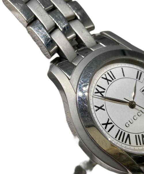 GUCCI（グッチ）GUCCI (グッチ) 5500M シェリーラインリストウォッチ ホワイトの古着・服飾アイテム