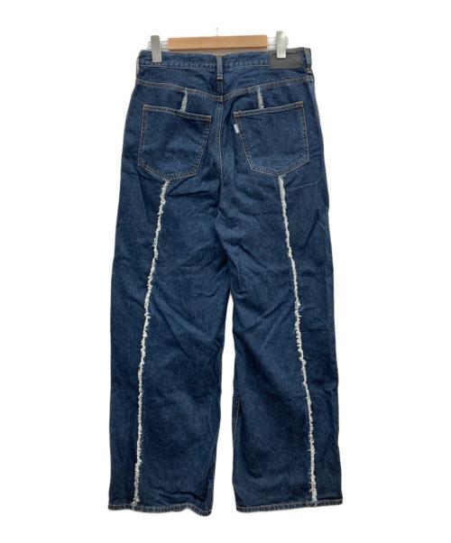 jieda（ジエダ）Jieda (ジエダ) SWITCHING OVER DENIM PANTS インディゴ サイズ:2の古着・服飾アイテム