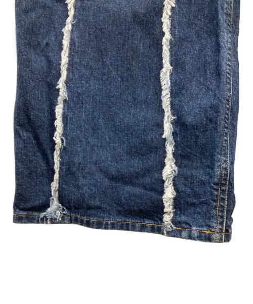 jieda（ジエダ）Jieda (ジエダ) SWITCHING OVER DENIM PANTS インディゴ サイズ:2の古着・服飾アイテム