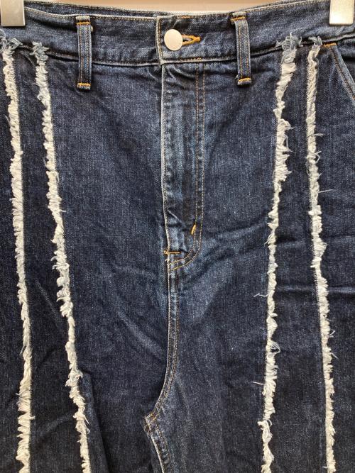 jieda（ジエダ）Jieda (ジエダ) SWITCHING OVER DENIM PANTS インディゴ サイズ:2の古着・服飾アイテム