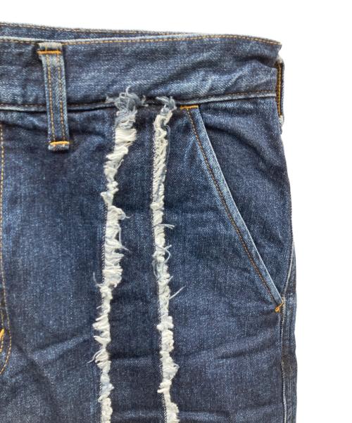 jieda（ジエダ）Jieda (ジエダ) SWITCHING OVER DENIM PANTS インディゴ サイズ:2の古着・服飾アイテム