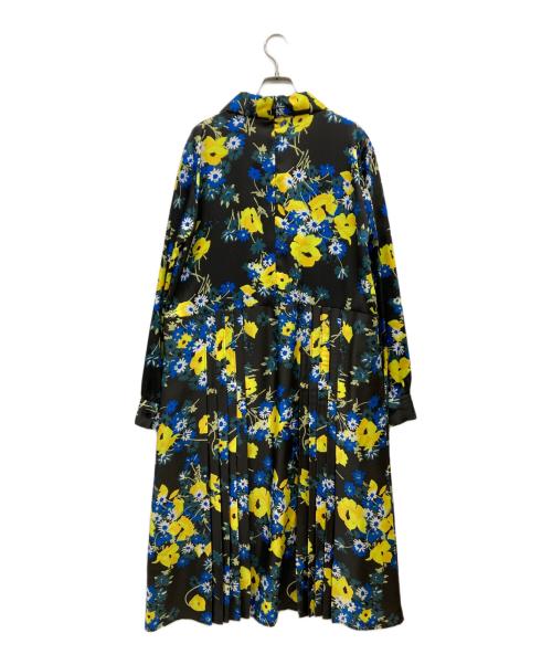 PLAN C（プランシー）PLAN C (プランシー) 花柄ワンピース ブラック×イエロー サイズ:38の古着・服飾アイテム