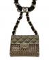CHANEL (シャネル) 21SS マトラッセフラップバッグネックレス ゴールド×ブラック サイズ:-：150000円