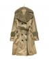 BURBERRY BLUE LABEL（バーバリーロンドンブルーレーベル）の古着「ボア切替トレンチコート」｜ベージュ