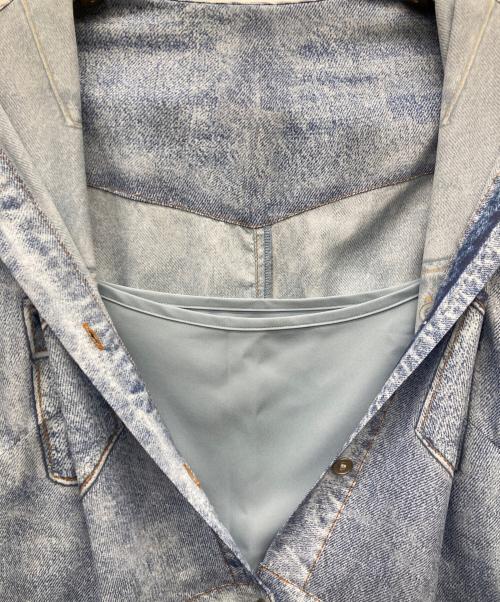 Diagram（ダイアグラム）Diagram (ダイアグラム) デニム転写ワンピース スカイブルー サイズ:36の古着・服飾アイテム