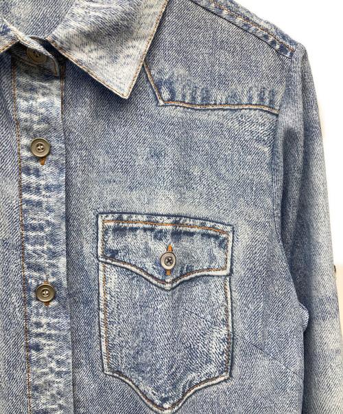 Diagram（ダイアグラム）Diagram (ダイアグラム) デニム転写ワンピース スカイブルー サイズ:36の古着・服飾アイテム