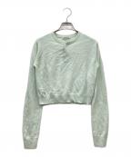 AURALEEオーラリー）の古着「25SS SUPER FINE CASHMERE SILK KNIT HENLY NECK P/O」｜ミントグリーン