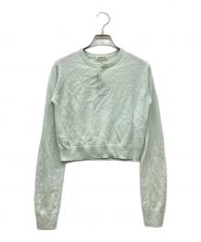 AURALEE（オーラリー）の古着「25SS SUPER FINE CASHMERE SILK KNIT HENLY NECK P/O」｜ミントグリーン