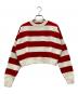 MIU MIU（ミュウミュウ）の古着「STRIPED SWEATER KNIT」｜レッド×アイボリー