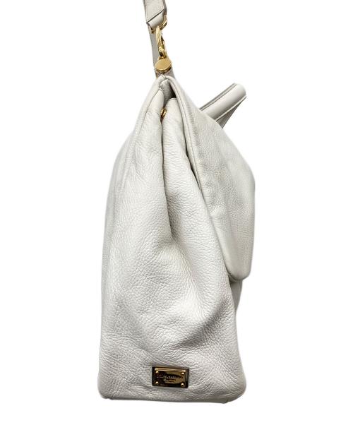DOLCE & GABBANA（ドルチェ＆ガッバーナ）DOLCE & GABBANA (ドルチェ＆ガッバーナ) シシリー がま口チャーム2WAYバッグ アイボリー サイズ:-の古着・服飾アイテム