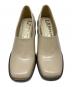 LANVIN en Bleu (ランバンオンブルー) カラーブロックスクエアパンプス ベージュ サイズ:L：5000円