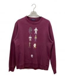 john undercover（ジョンアンダーカバー）の古着「INVASION OF WORLD スウェット」｜ボルドー