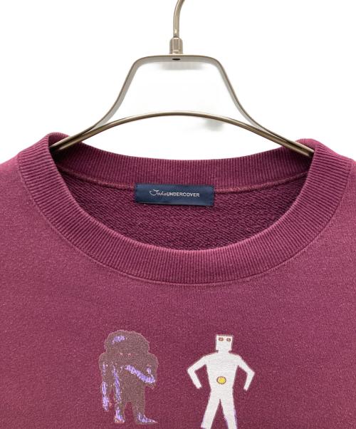 john undercover（ジョンアンダーカバー）john undercover (ジョンアンダーカバー) INVASION OF WORLD スウェット ボルドー サイズ:2の古着・服飾アイテム