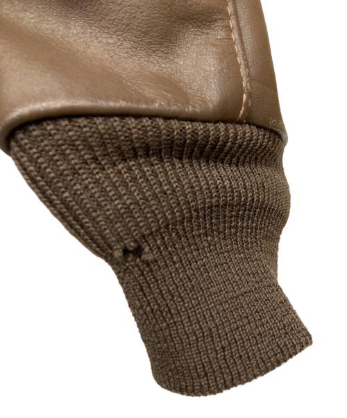 Willis&Geiger（ウィルスガイガー）Willis&Geiger (ウィルスガイガー) TYPE A-2 レザーフライトジャケット ブラウン サイズ:38の古着・服飾アイテム