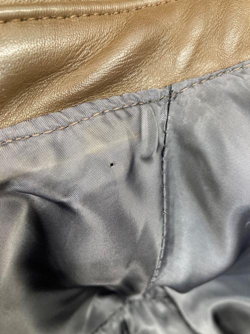 Willis&Geiger（ウィルスガイガー）Willis&Geiger (ウィルスガイガー) TYPE A-2 レザーフライトジャケット ブラウン サイズ:38の古着・服飾アイテム