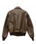 Willis&Geiger (ウィルスガイガー) TYPE A-2 レザーフライトジャケット ブラウン サイズ:38：12000円