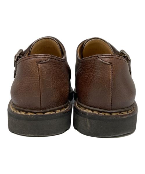 PARABOOT（パラブーツ）PARABOOT (パラブーツ) WILLIAM ダブルモンクストラップシューズ ブラウン サイズ:6 1/2の古着・服飾アイテム