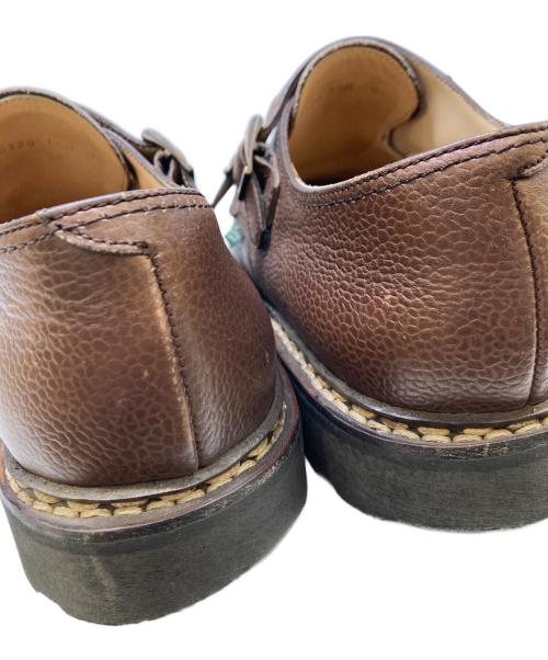 PARABOOT（パラブーツ）PARABOOT (パラブーツ) WILLIAM ダブルモンクストラップシューズ ブラウン サイズ:6 1/2の古着・服飾アイテム