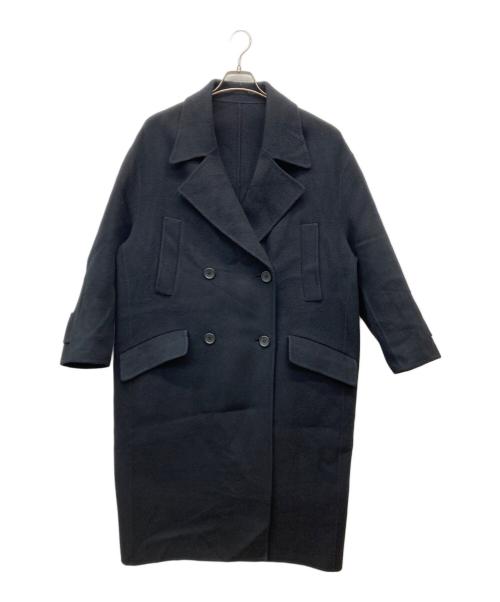 LOHEN（ローヘン）LOHEN (ローヘン) 23AW ハードメルトンリバーピーコート ブラック サイズ:FREEの古着・服飾アイテム