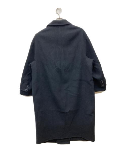 LOHEN（ローヘン）LOHEN (ローヘン) 23AW ハードメルトンリバーピーコート ブラック サイズ:FREEの古着・服飾アイテム