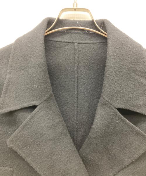 LOHEN（ローヘン）LOHEN (ローヘン) 23AW ハードメルトンリバーピーコート ブラック サイズ:FREEの古着・服飾アイテム