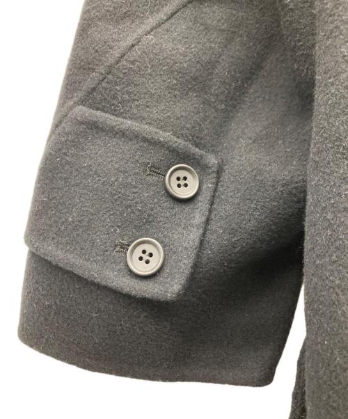 LOHEN（ローヘン）LOHEN (ローヘン) 23AW ハードメルトンリバーピーコート ブラック サイズ:FREEの古着・服飾アイテム