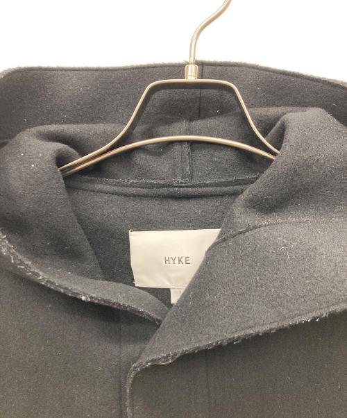 HYKE（ハイク）HYKE (ハイク) 23AW フーデッドショートワークメルトンウールジャケットコート ブラック サイズ:SIZE 1の古着・服飾アイテム