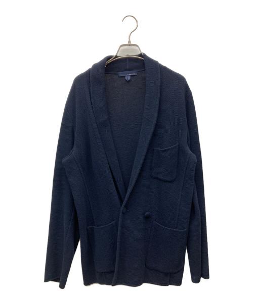LARDINI（ラルディーニ）LARDINI (ラルディーニ) コットンニットジャケット ネイビー サイズ:XSの古着・服飾アイテム