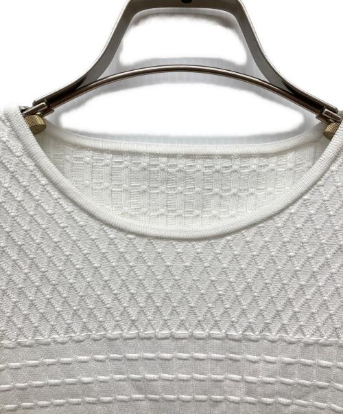 FOXEY（フォクシー）FOXEY (フォクシー) Souffle Knit Top ホワイト サイズ:38の古着・服飾アイテム