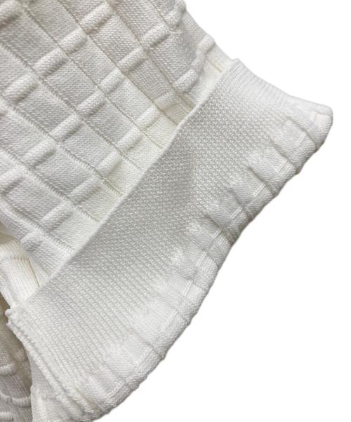 FOXEY（フォクシー）FOXEY (フォクシー) Souffle Knit Top ホワイト サイズ:38の古着・服飾アイテム