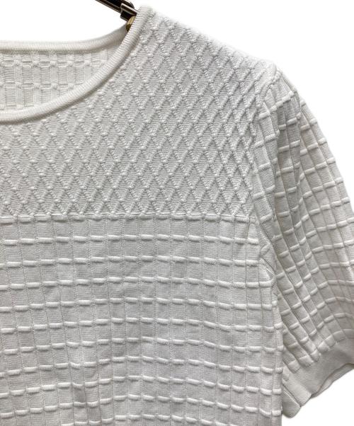 FOXEY（フォクシー）FOXEY (フォクシー) Souffle Knit Top ホワイト サイズ:38の古着・服飾アイテム