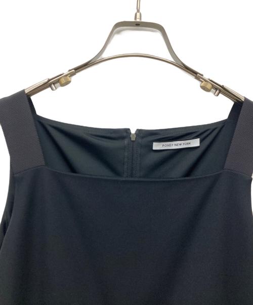 FOXEY NEWYORK（フォクシーニューヨーク）FOXEY NEWYORK (フォクシーニューヨーク) Rosalin Dress ブラック サイズ:38の古着・服飾アイテム