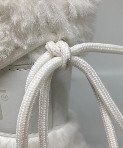 MOON BOOT（ムーンブーツ）MOON BOOT (ムーンブーツ) ホワイトファームートンブーツ ホワイト サイズ:36の古着・服飾アイテム