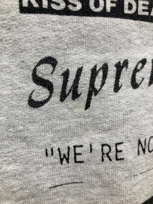 SUPREME（シュプリーム）Supreme (シュプリーム) 19FW Stop Crying Hooded Sweatshirt ライトグレー サイズ:Mの古着・服飾アイテム