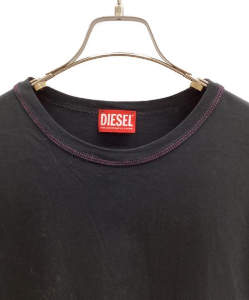 DIESEL（ディーゼル）DIESEL (ディーゼル) バックプリントTシャツ ブラック サイズ:Mの古着・服飾アイテム