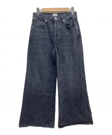 Citizens of humanity（シチズンズオブヒューマニティ）の古着「ワイドレッグデニムパンツ」｜ブラック