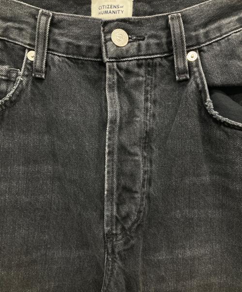 Citizens of humanity（シチズンズオブヒューマニティ）Citizens of humanity (シチズンズオブヒューマニティ) ワイドレッグデニムパンツ ブラック サイズ:W26の古着・服飾アイテム