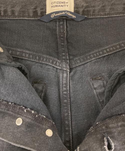 Citizens of humanity（シチズンズオブヒューマニティ）Citizens of humanity (シチズンズオブヒューマニティ) ワイドレッグデニムパンツ ブラック サイズ:W26の古着・服飾アイテム