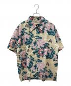 Sun Surf×葛飾北斎サンサーフ×カツシカホクサイ）の古着「“牡丹に胡蝶” アロハシャツ」｜クリーム