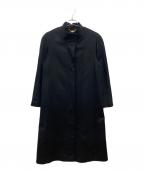 PIERRE BALMAINピエール バルマン）の古着「カシミヤ ステンカラーコート」｜ブラック