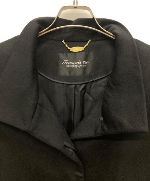 PIERRE BALMAIN（ピエール バルマン）PIERRE BALMAIN (ピエール バルマン) カシミヤ ステンカラーコート ブラック サイズ:13ARの古着・服飾アイテム