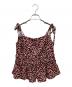HER LIP TO（ハーリップトゥ）の古着「Cherry Pattern Strap Top」｜ボルドー