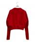 ALEXANDER McQUEEN (アレキサンダーマックイーン) 23AW カシミヤウールクロップドニットセーター レッド サイズ:M：11000円