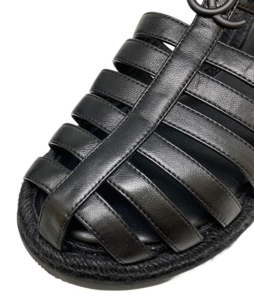 CHANEL（シャネル）CHANEL (シャネル) ココマーク グラディエーターサンダル ブラック サイズ:39Cの古着・服飾アイテム