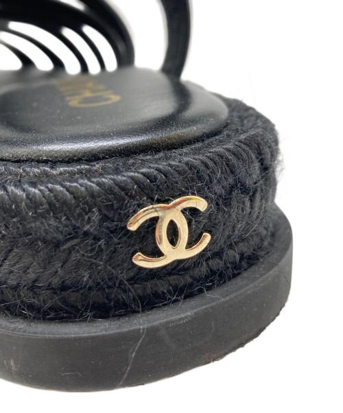 CHANEL（シャネル）CHANEL (シャネル) ココマーク グラディエーターサンダル ブラック サイズ:39Cの古着・服飾アイテム